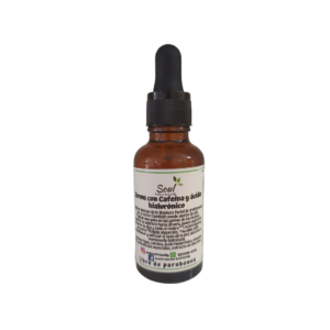 Serum facial con cafeina y ácido Hialuronico